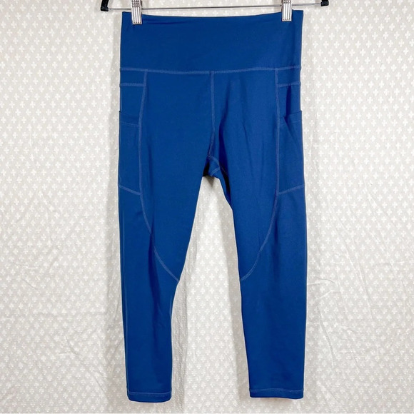 Zyia Active Blue Brilliant High Rise Pocket Leggings - Picture 2 of 6